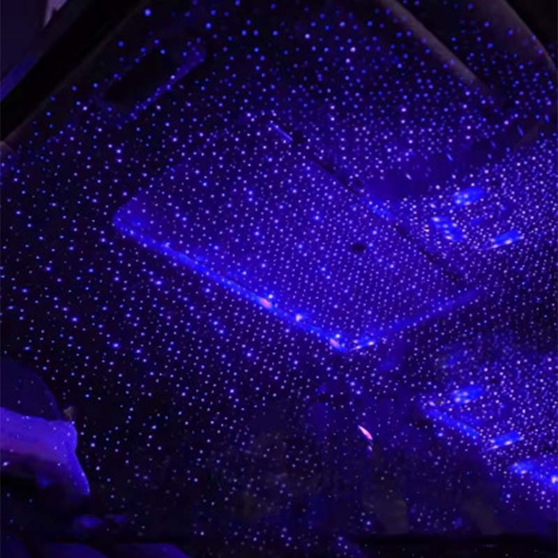 Romántico LED para techo de coche, proyector de luz nocturna de estrella, atmósfera, lámpara de galaxia, Lámpara decorativa USB, luz de decoración Interior de coche ajustable