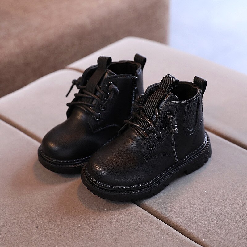 Baby Boys Boots Winter Girl Children'S Leather Shoes For Girl Autumn Ankle Martin Boots 1 2 3 4 5 6 Year Old