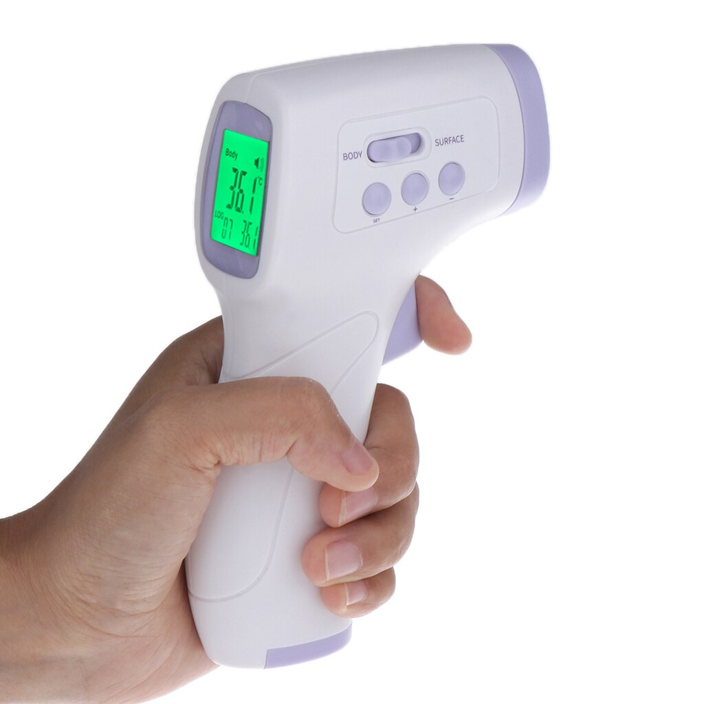 Contactloze Temperatuur Meter Gun Handheld Thermometer Digitale Infrarood Thermometer Lichaam Voor Baby Volwassen Temperatuur Meting