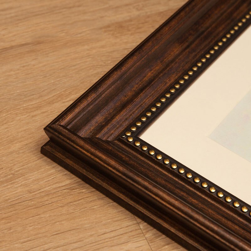 Retro Stijl Schilderen Frame Zonder Picture Card A4 Groot Formaat Fotolijst Voor Home Decor Desktop Muur Opknoping Huwelijkscadeau frame: Fugukafei