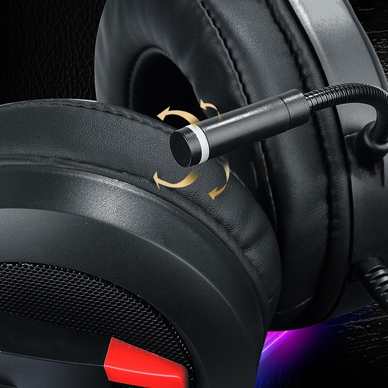 SUTAI V9 Game Headset 7.1 Sound Track Headset Computer Game Headset with a Long Microphone