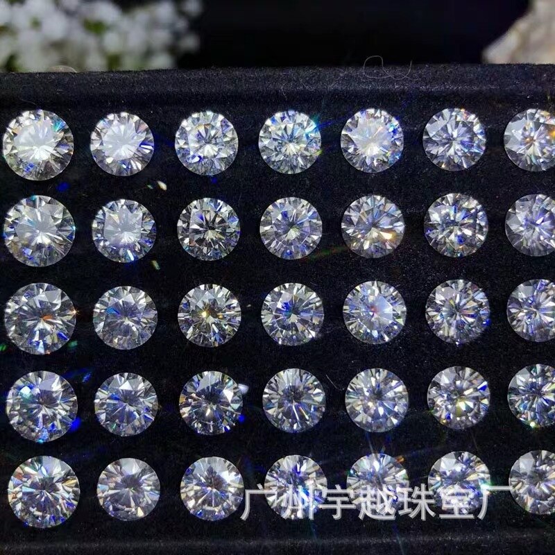 5 to 10.5mm Moissanite 5A Moissanite Gemstones, Each with GRA Individual Number ID 0.5ct vvs D Color White Bright