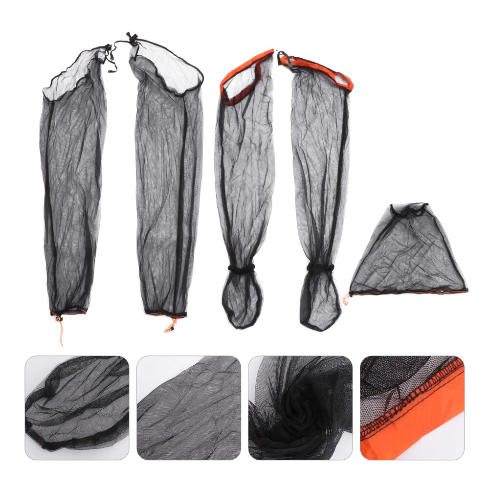 4Pcs Mesh Vissen Kleding Pak Dunne Hooded Outdoor Pest Wilde Vissen Doek Set - Size