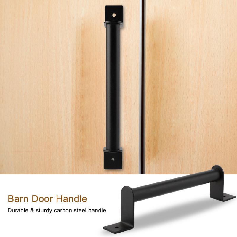 Tunge låge dørhåndtag m / skrue kulstofstål træk håndtag til glidende låge dør skab træ gate dør hardware tilbehør