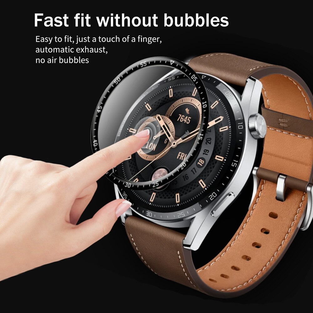1/2/3pcs Protective Film For Huawei Watch GT 3 GT2 46mm 42mm GT3e Pro Curved Soft Fibre Smartwatch Full Screen Protector