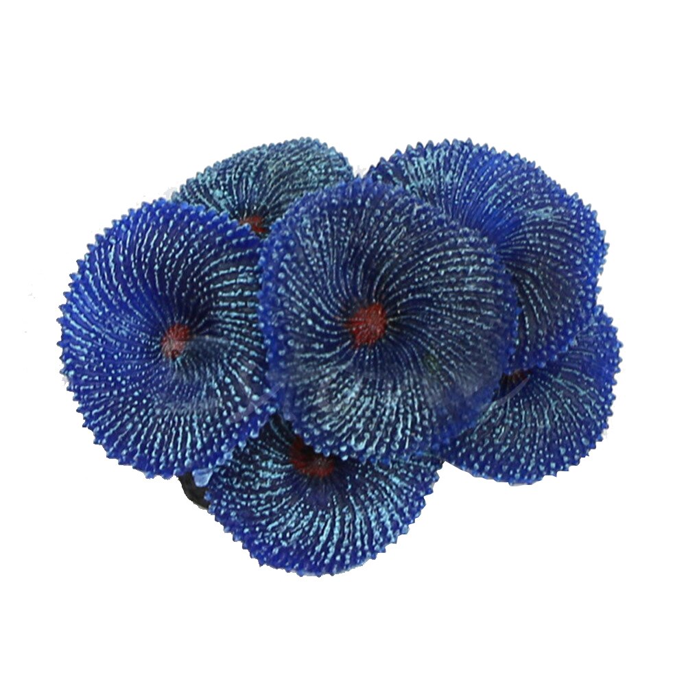 Kunstmatige Hars Koraal Zee Plant Ornament Siliconen Nontoxic Blue Kunstmatige Coral Plant Ornament Voor Aquarium Decor Supplies: 02