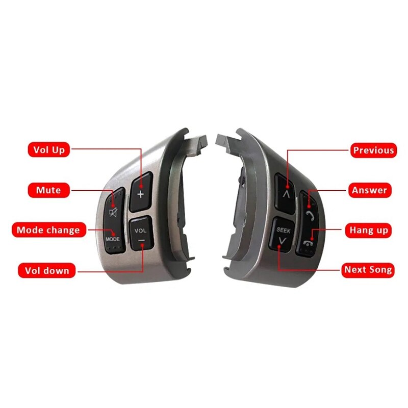 Steering Wheel Button Switch Audio Volume Bluetooth Phone Media Control Button Switch for Suzuki SX4 Swift 2006
