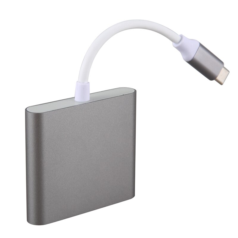 Adaptador USB-C HDMI USB Tipo C A HDMI kabel USB C HDMI 4K USB-C 3 Hub Para dla Apple Aire