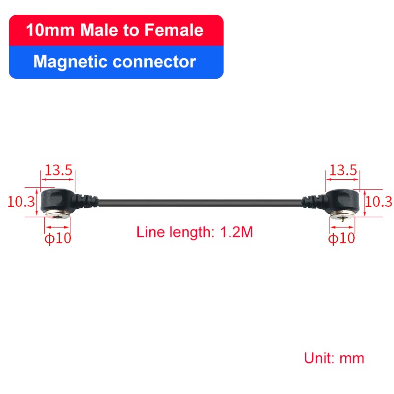 Conector magnético impermeable roscado 10-15A, Cable de carga de energía, contacto de succión magnético USB, Terminal de enchufe macho y hembra: Morado