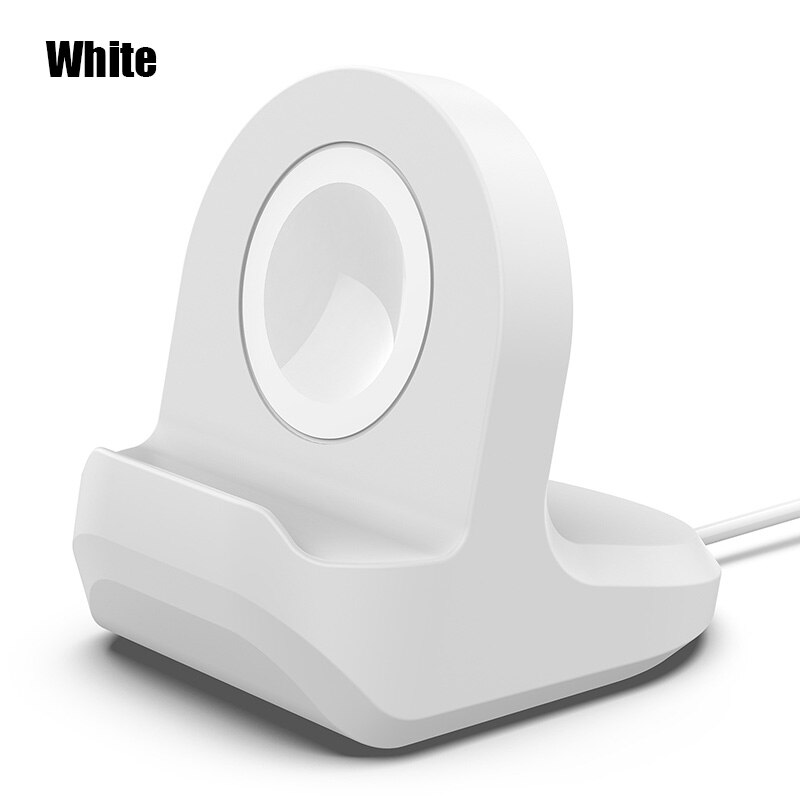 Charge Stand Holder Station for iWatch Series 1/2/3/4 Apple Watch Charging Dock Charging Cable for iWatch Portable: white