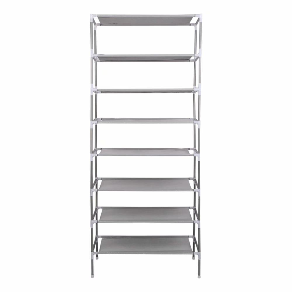 2/4/6/8/10 Layer Shoe Rack Multi-functional Shoes Storage Organizer Non-woven Multi Layers Household Storage Rack Space Saver: 8 layers