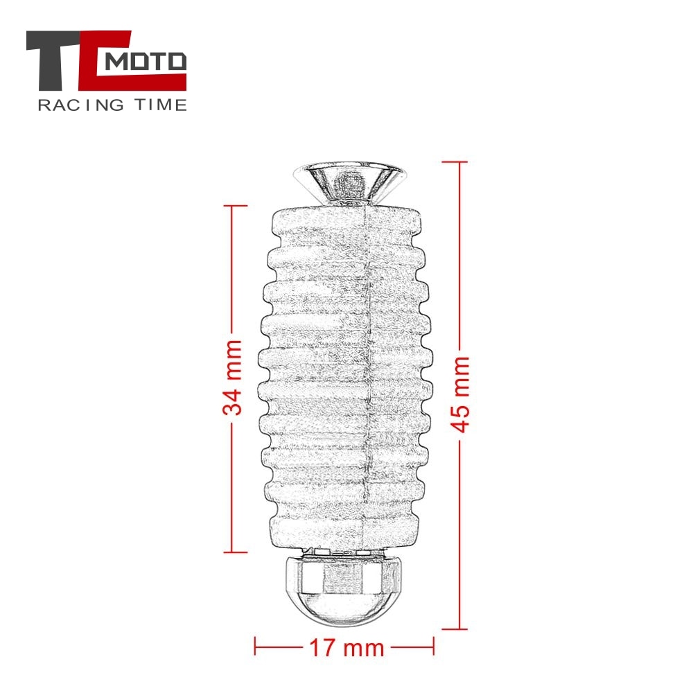 6Mm M6 Remhendel Teen Peg Versnellingspook Toepeg Pedalen Adapter Voor Suzuki Gsx S750 Sv650 Gsx1300r Gsr 600 bandit 600 650 1200 1250