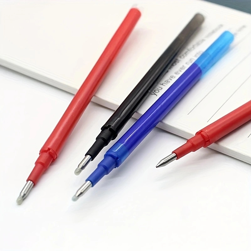 4pcs/set 0.7mm Magic Erasable Gel Pen Set 8 Colors Erasable Refill Rod Gel Ink Stationery Retractable Pens Washable Handle Rods