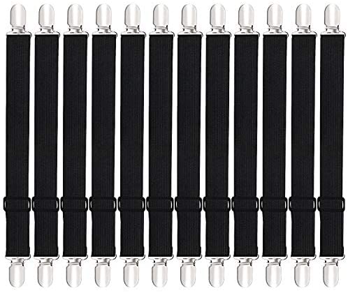Bed Sheet Tensioner Bed Sheet Tensioner Sheet Tensioner Black Fitted Sheet Holder with Metal Clips for Bed Crib Sofa Ironing