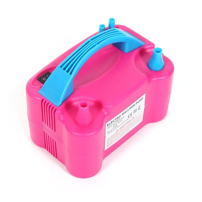 Electric Air Inflator Portable Air Compressor Pump Automatic Strong Double Holes Balloons Pump Machine EU US Plug Party Supplies