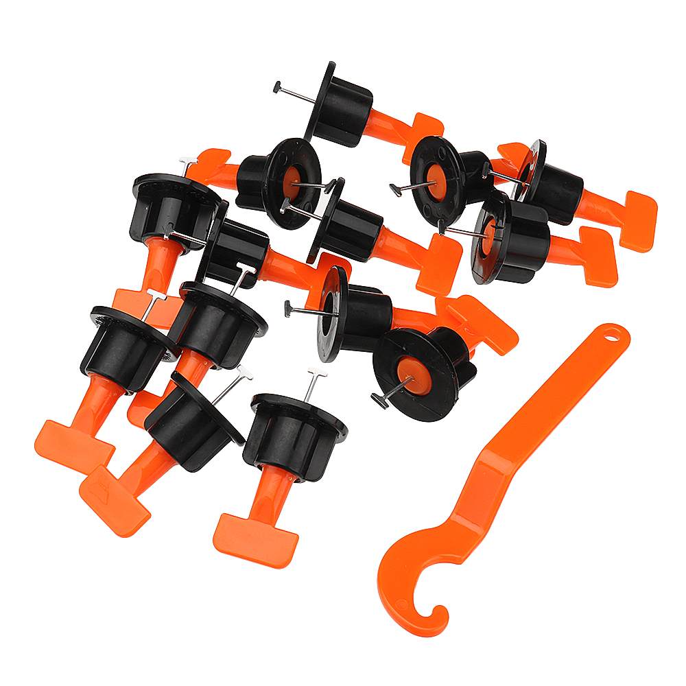 Kit de espaçador de piso tipo cruzeta niveladora, 50 peças, para azulejos de chão e parede, sistema de nível para revestimento de superfície, alicate separador de ladrilhos