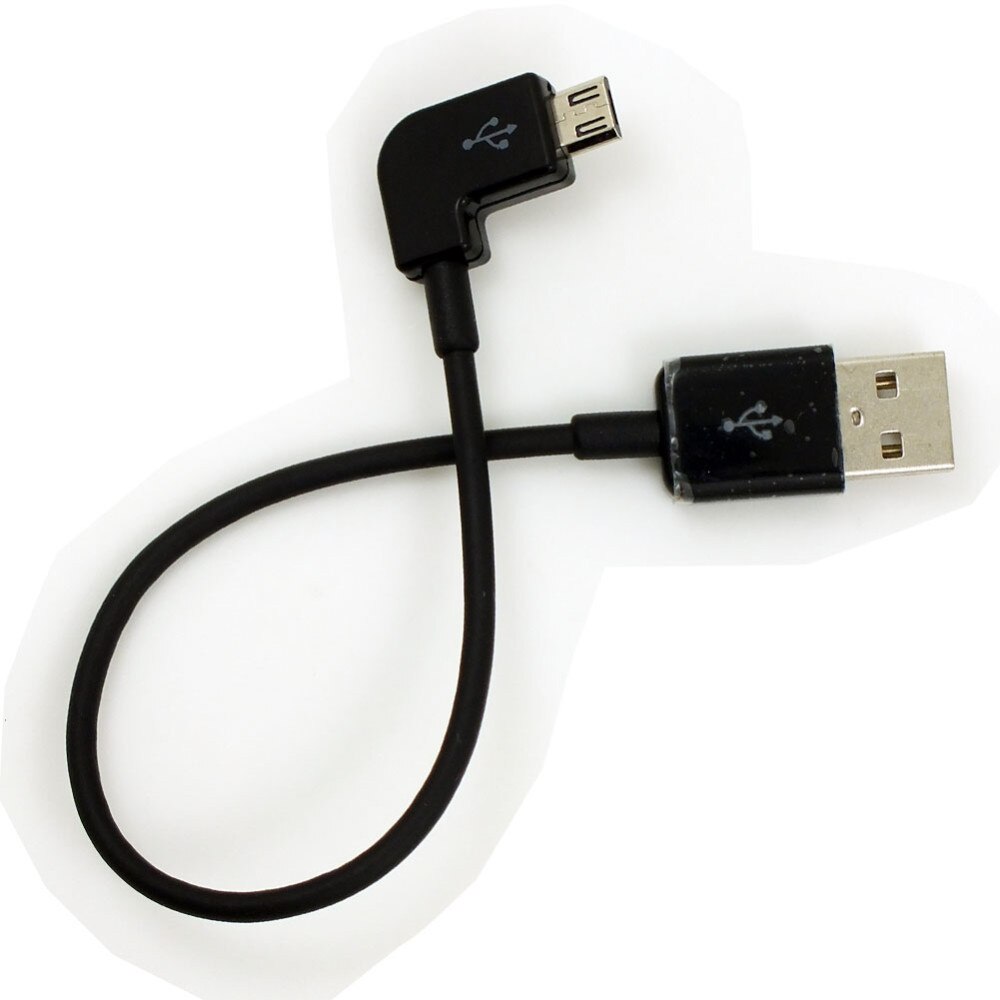 90 Degree Short Micro USB Cable 2A 90 Corner Quick Charge USB To Microusb Angle Charger Sync Data Fast Charging Cabel Cord 20cm