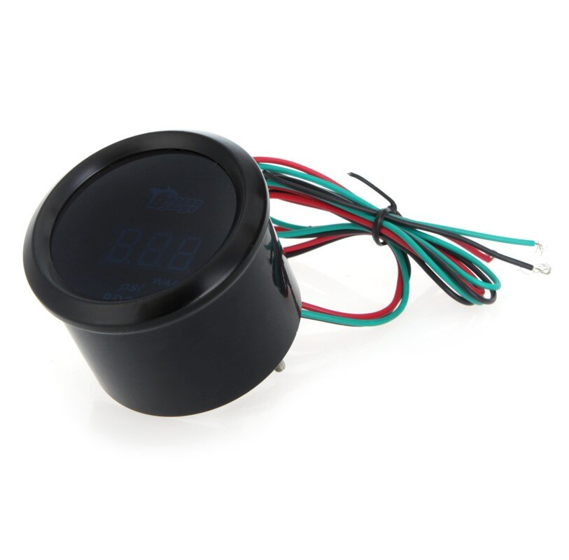 Digitale Oliedruk Meter Gauge W/Sensor Voor Auto 52mm 2 "LCD 0 ~ 12PSI Olie manometer Olie Druk Meter