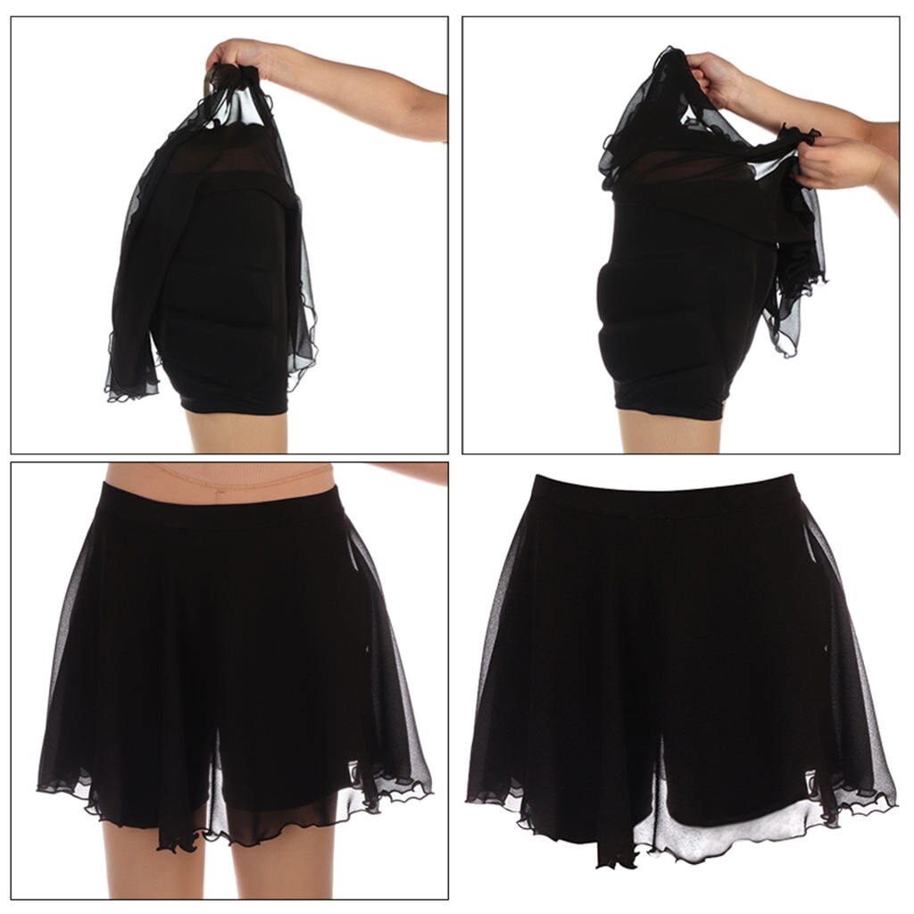 Robe de patinage sur glace, jupe-Short, Double couche, pantalon court, vêtements de protection rembourrés