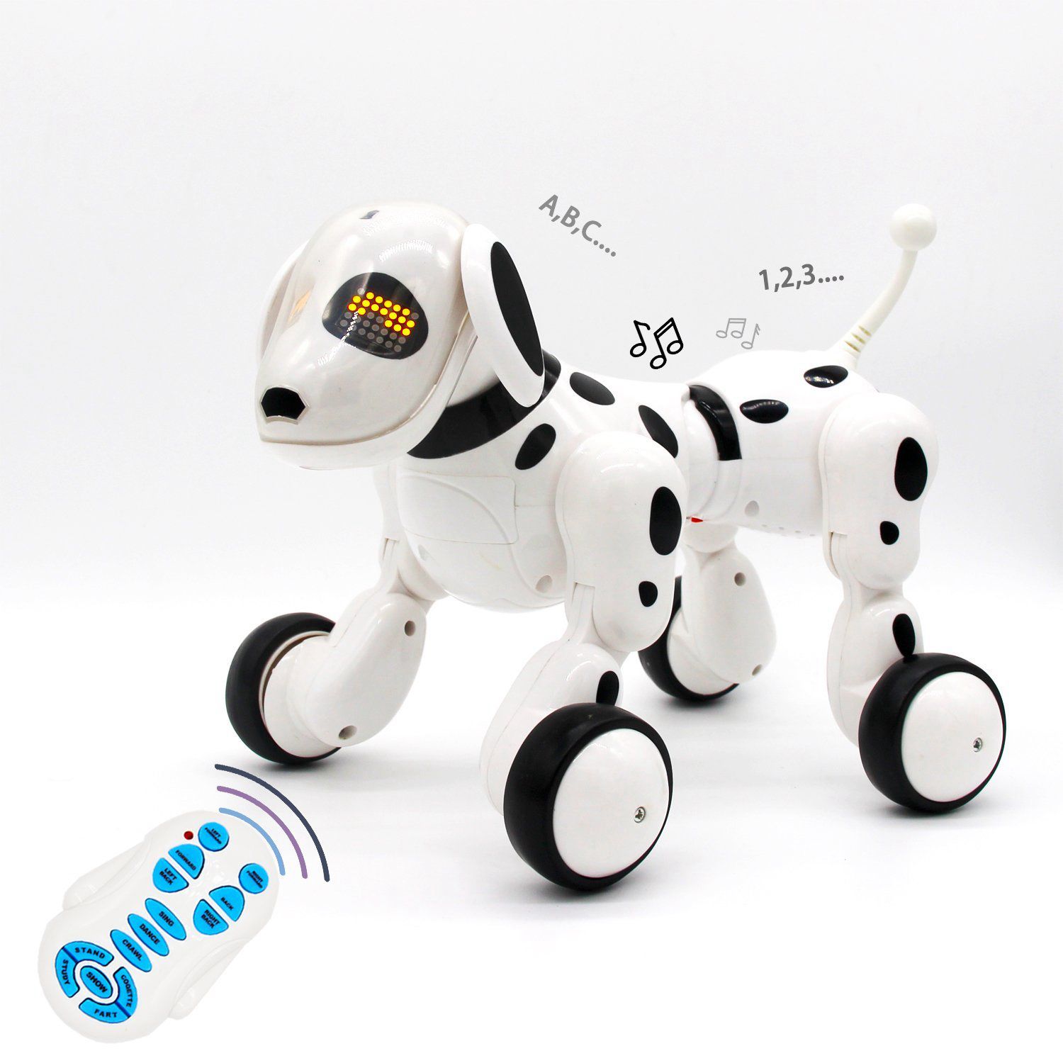 Draadloze Afstandsbediening Smart Robot Hond Wang Xing Elektrische Hond Vroege Onderwijs Speelgoed Voor Kinderen (Wit)