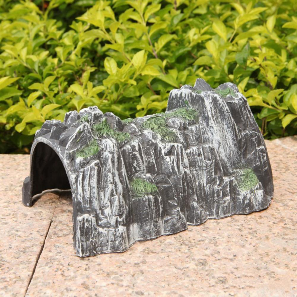 Simulation rockery tog hule tunnel model diy miniature jernbane scene tilbehør simuleret hule scene model legetøj til børn