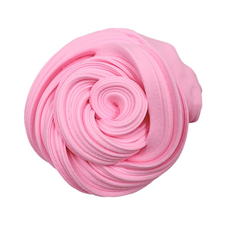 Colorful Fluffy Floam Slime Foam Beads Supplies Antistress Cotton Clay Magic Sand Toy Intelligent Plasticine for Kids: Pink Slime