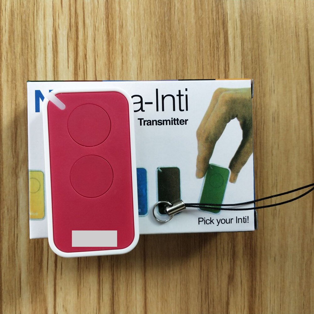 For Garage Door Remote Control NICE ERA INTI NICE FLO2R-S NICE FLO4R-S 433.92MHZ Rolling Code Door Automation 433MHZ: INTI red