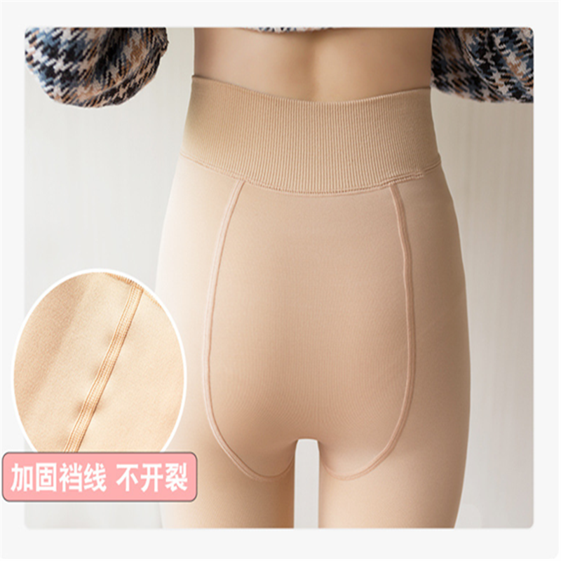 1Set Plus Size Herfst Winter Panty Hoge Elastische Fluwelen Warme Panty Sexy Warm Houden Legins Vrouwelijke Warm panty