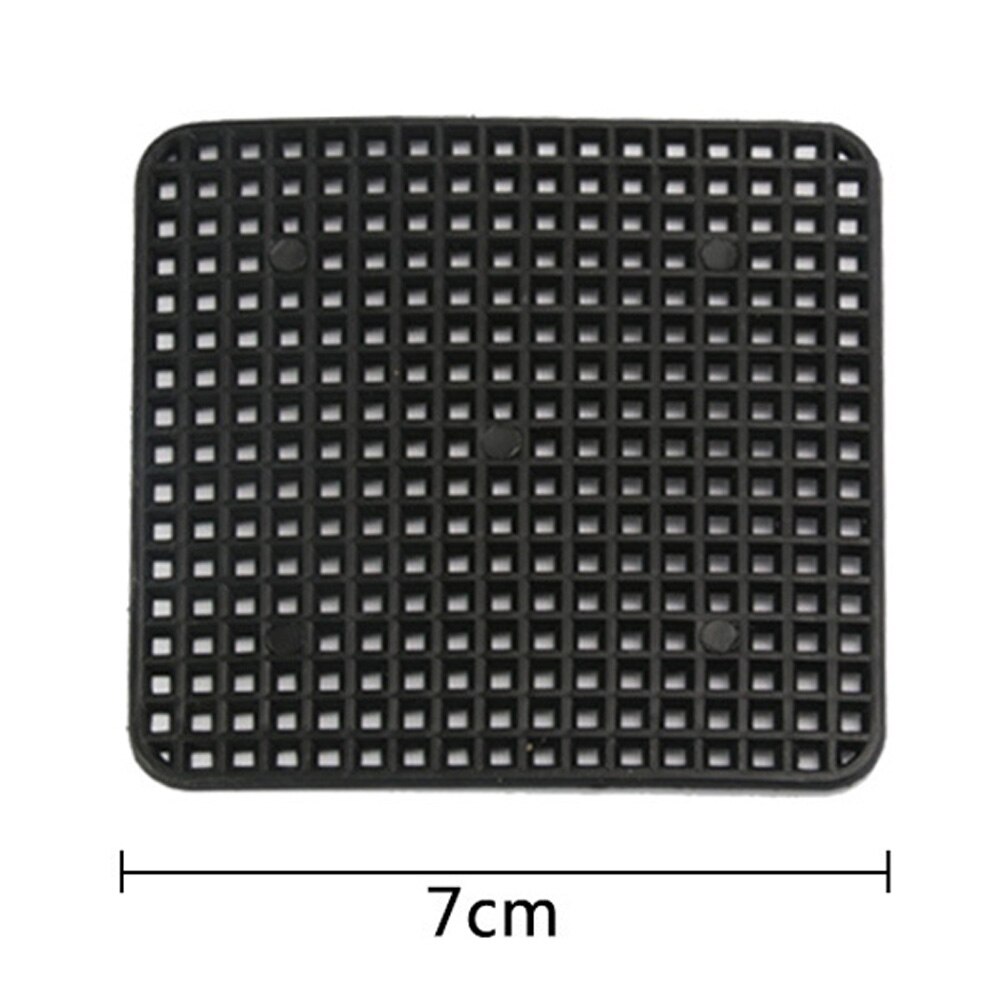 Plastic Flower Pot Bottom Hole Mesh Potted Plant Prevent Soil Loss Net Tools Black PAK55: Square 7.5cm