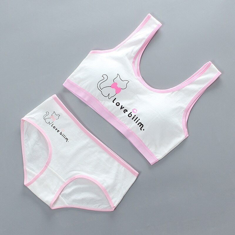 Girls bra set pure cotton development period vest vest children's bra cotton summer models breathable: 4