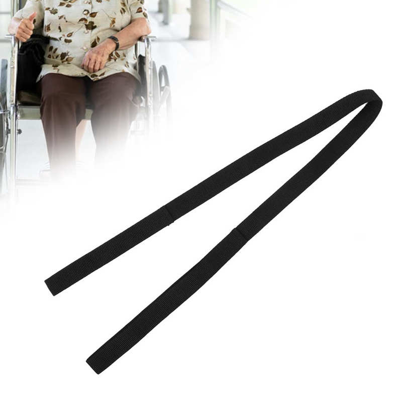 Leg Lifter Assist Strap Soft Leg Recovery Stretching Assist Band with Foot Loop Hand Grip Limb Training Belt for Elderly Disable