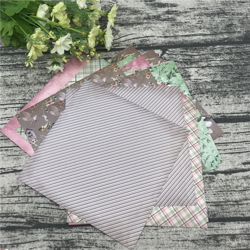 24 sheets 6"X6"Best flower Pattern Scrapbooking paper pack handmade craft paper craft Background pad