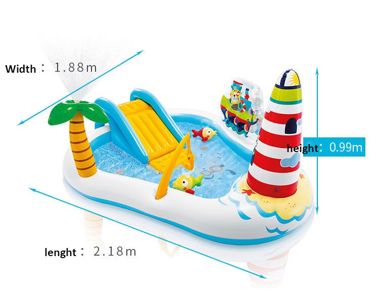 Glijbaan Voor Kinderen Fun Gazon Glijbanen Inflatables Zwembaden Voor Kinderen Zomer Kinderen Glijbaan Set Backyard Outdoor Speelgoed: Default Title