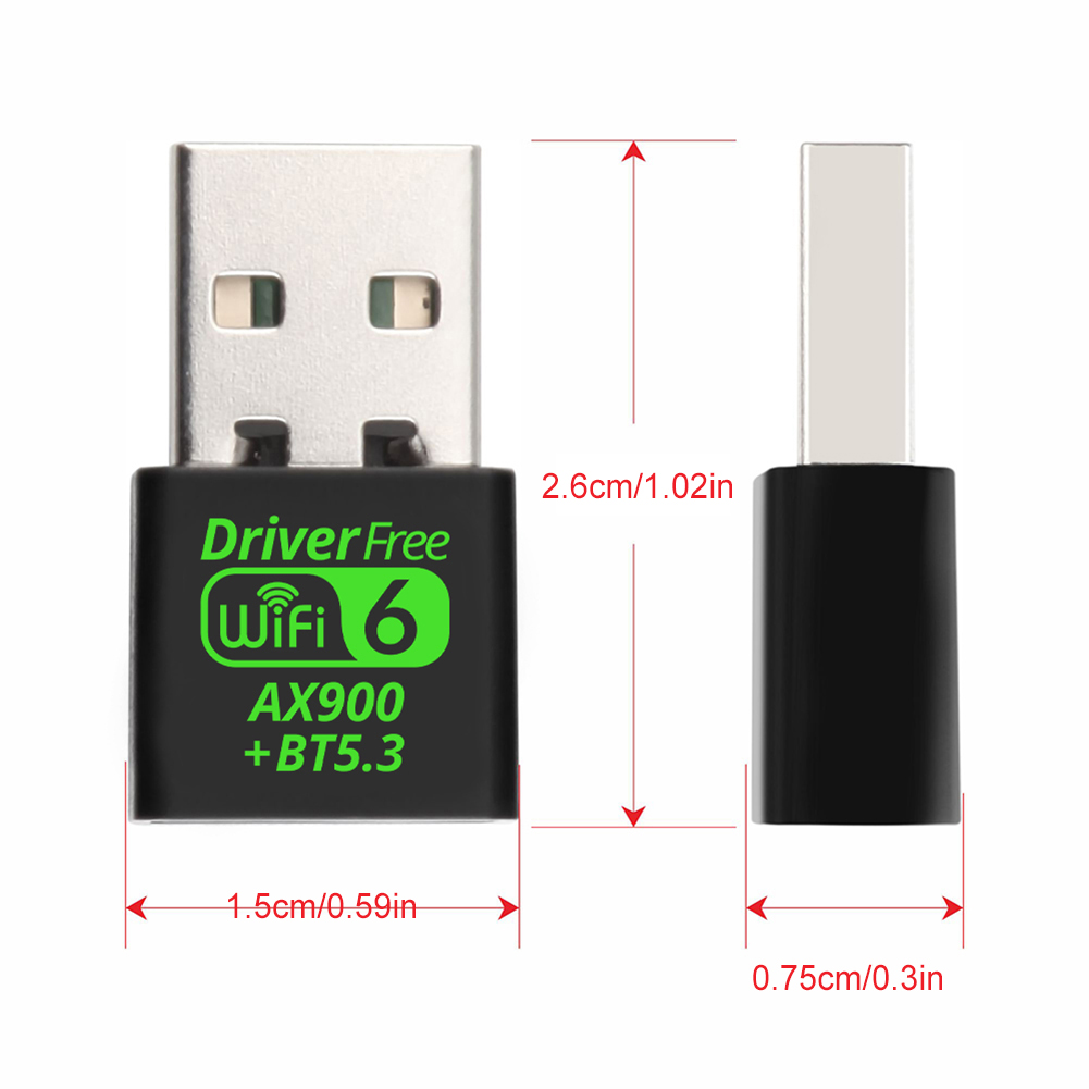 Adapter USB WiFi 6 Bluetooth 5.3 2 w 1 Dongle Dual Band 2.4/5.8GHz Mini USB SB WiFi Network Wireless Wlan Receiver Driver Free