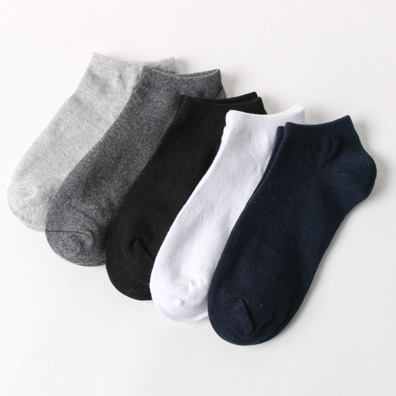 Urgot 10 Pcs=5 Pairs Men&#39;s Cotton Socks Large Big Plus Size 45,46,49,50 Business Ankle Socks Classic Sox Meias Calcetines Hombre: F Random mixing