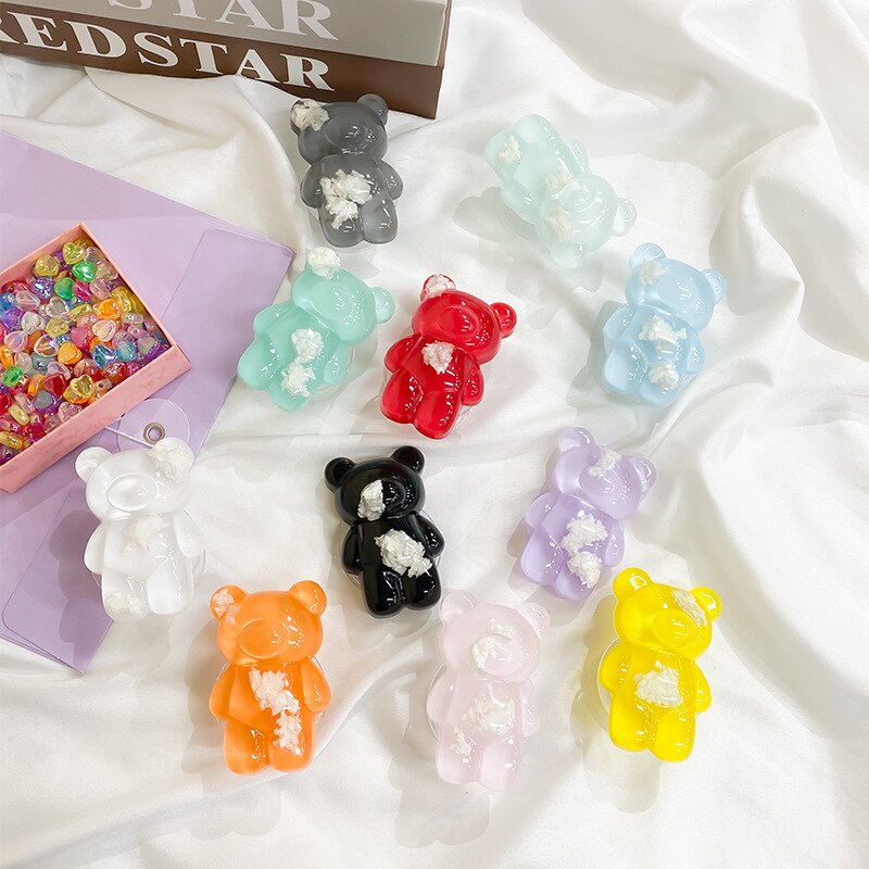 Ins Korea 3D Leuke Cloud Beer Telefoon Houder Griptok Ondersteuning Voor Iphone Samsung Grip Tok Vouwen Handband Finger Stand