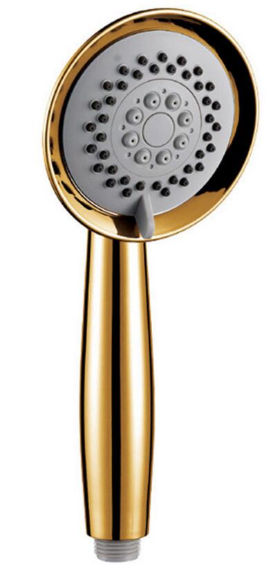 3 Function Gold Plated Hand Held Shower Head Hose and Bracket Holder Antique Gold Sprayer Multifunction Function TH: only shower