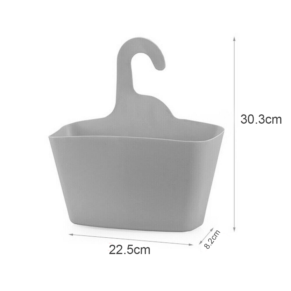 Plastic Bathroom Shower Bar Storage Basket Tray Holder Organizer Shower Storage Holder Kitchen Accessory [3]