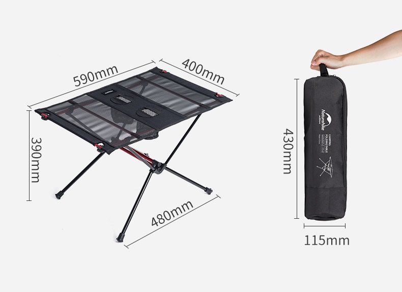 Naturehike Draagbare Ultralight Tafel Opvouwbaar Opvouwbare Camping Wandelen Bureau Reizen Outdoor Picknick