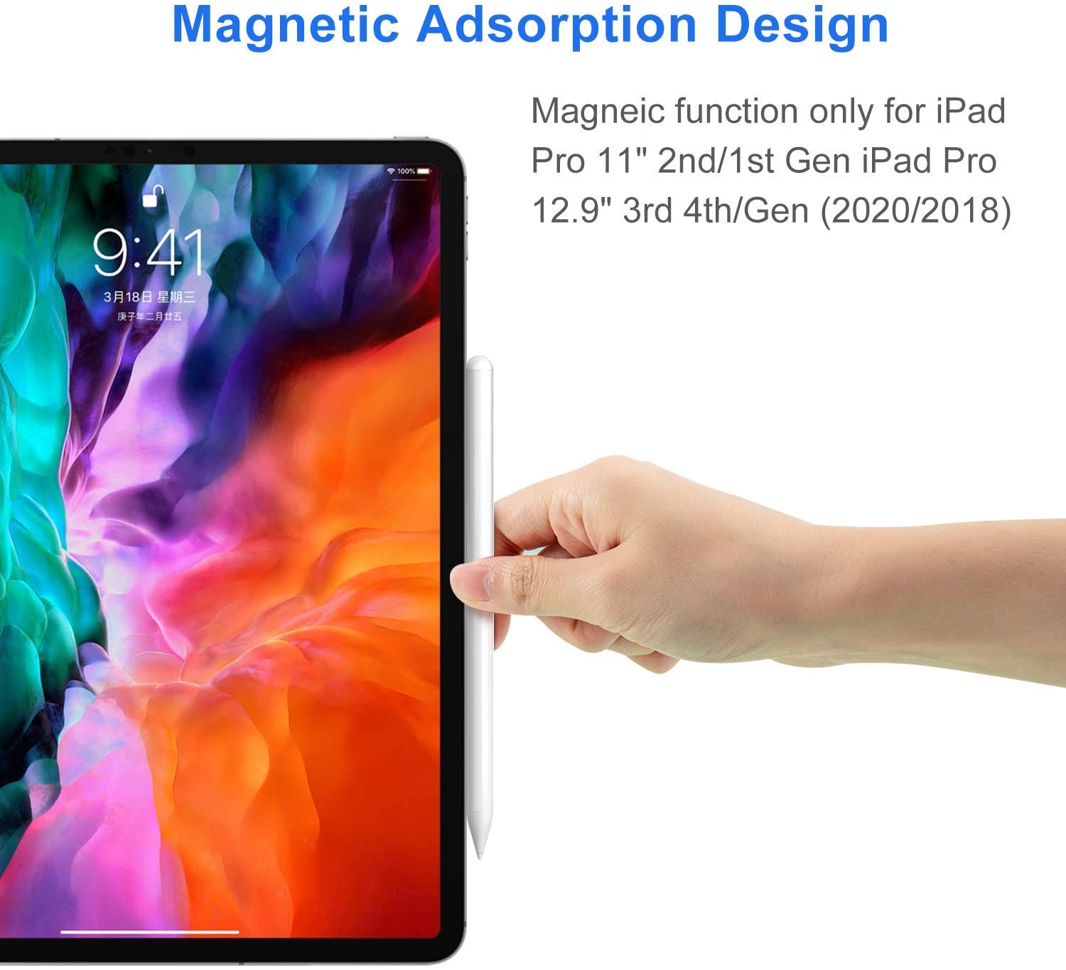 Stylus Pen till Apple iPad - Metall 18cm - Kompatibel med Apple Pencil 1 & 2