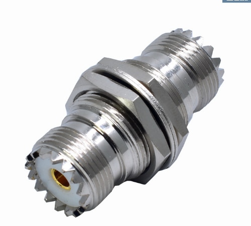 1PC UHF Female SO-239 to UHF Female SO239 Jack Nut Bulkhead RF Mount Adapter Connector FOR PL-259 Adaptor
