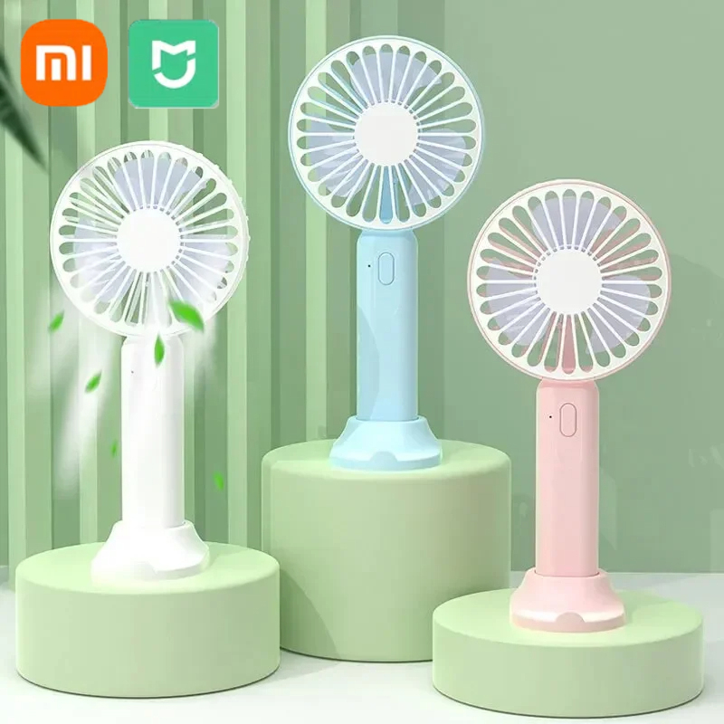 Xiaomi Mini draagbare ventilator Office Desktop Multifunctionele elektrische ventilator met opvouwbare kop USB Mini draagbare coole zakventilator met hoge wind