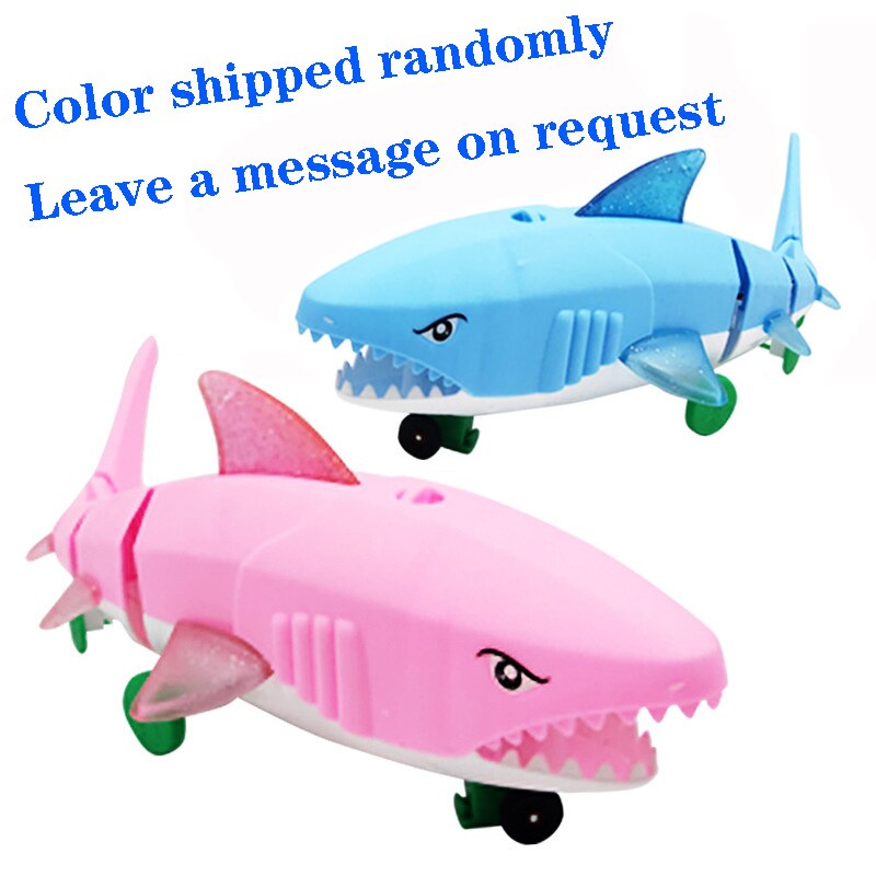 Electric Walking & Singing Musical Toy,Colorful LED Flashing Lights Interactive Sound Stuffed Animal Puppy for Hallow: shark