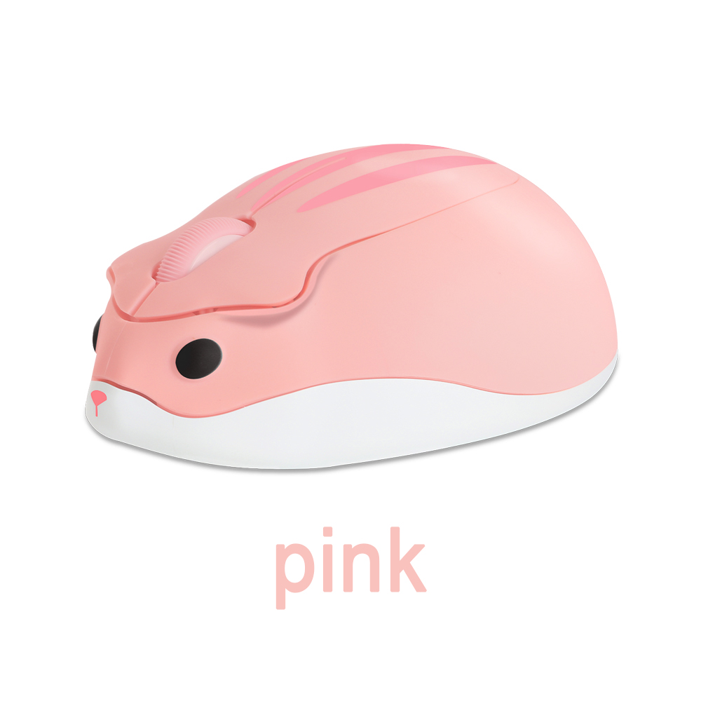 Cute 2.4G Wireless Mouse Ergonomic Optical USB Mice Kawaii Cartoon Hamster Mouse For PC Laptop Tablet Computer Kids: PURPLE