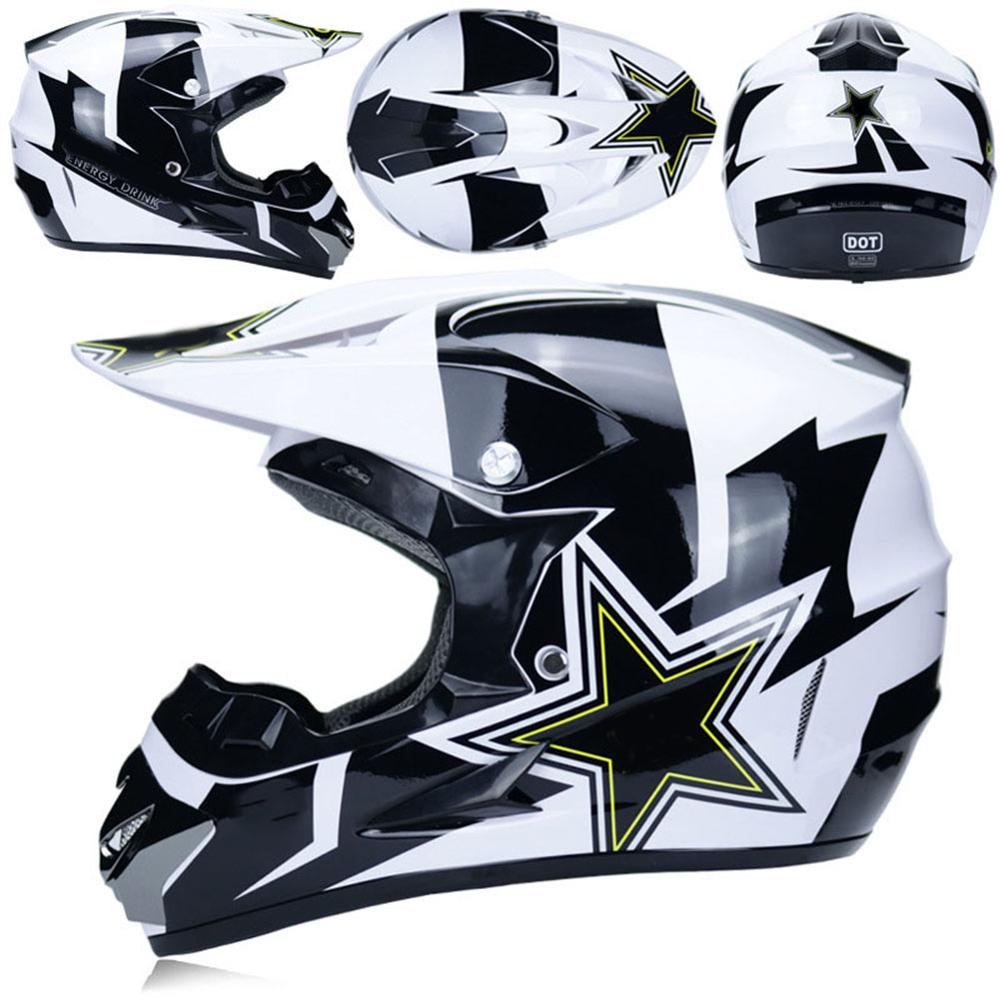 Youth Motocross Helmets, Motorcycle Racing Kart Snowmobile Helmet Casco Moto, Unisex, Suitable for All Seasons: Champagne