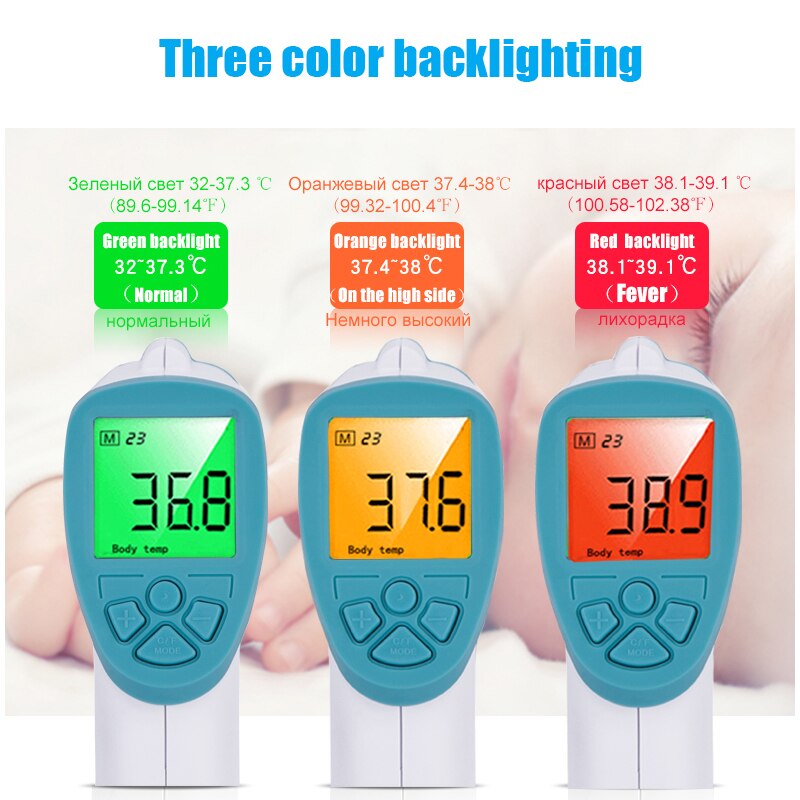 Muti-Fuction Baby/Adult Digitale Thermometer Infrarood Voorhoofd Thermometer Lichaam Contactloze Temperatuurmeting Apparaat