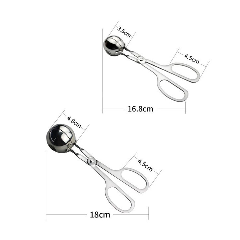 304 Stainless Steel Multifunction Meatball Maker Meatball Mold Meat Ice Cream Ball Croquettes Mold Kitchen Meat Tool