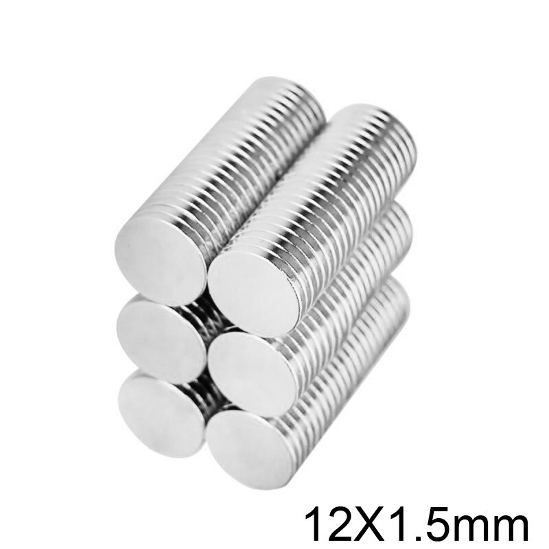 20/50/100/200/300 stk 12 x 1.5mm tynde neodymmagnet 12 mmx 1.5mm runde kraftige magneter 12 x 1.5 sjældne jordarters magneter diameter 12*1.5