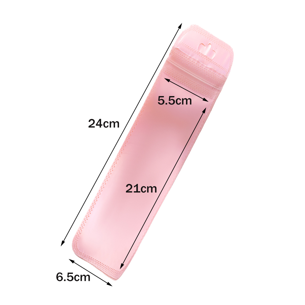 50 Uds. Bolsas holográficas largas de color rosa, bonita bolsa Ziplock para collar, joyería, delineador de ojos, bolígrafos, almacenamiento de embalaje de exhibición para pequeñas empresas