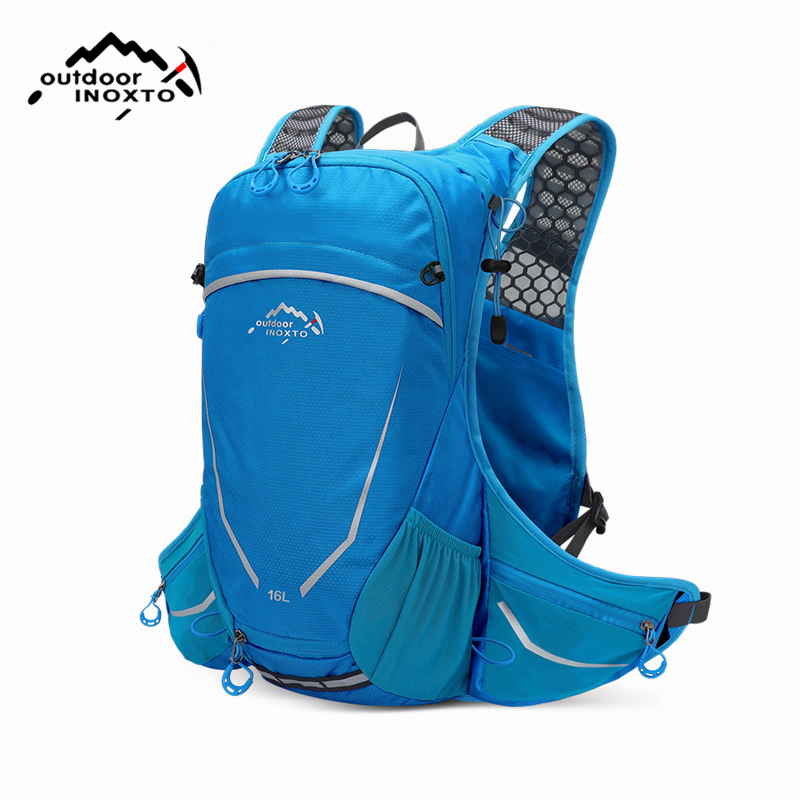 INOXTO-mochila de ciclismo impermeable para exteriores, bolsas de bicicleta de montaña, Maratón, deporte, Camping, senderismo, hidratación, 16L